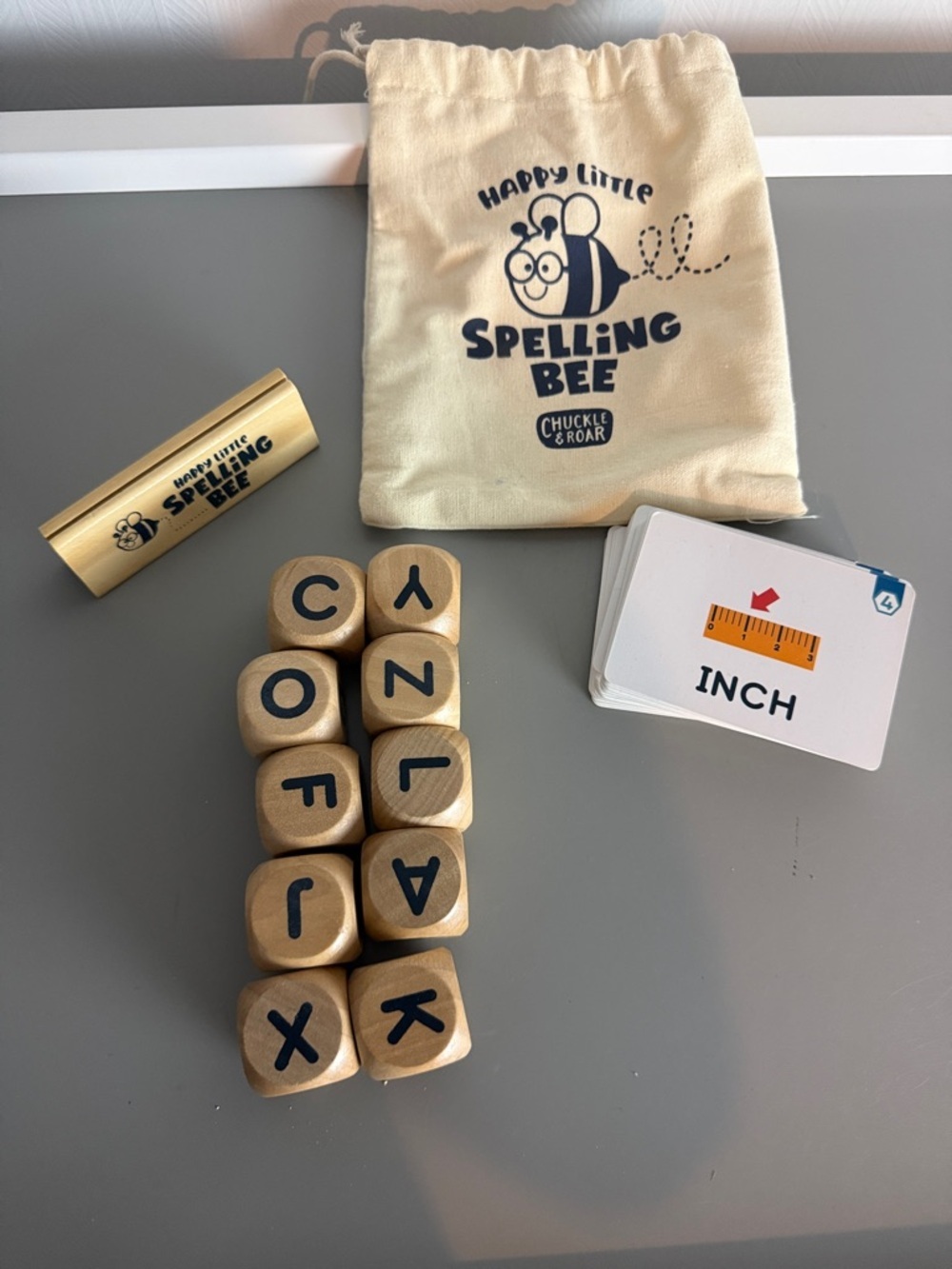 Kids Wooden Letter Game - Spelling Bee Set - Picture 2 of 3